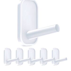 White Floating Adhesive Wall Hooks - 2 packs (9 total available)